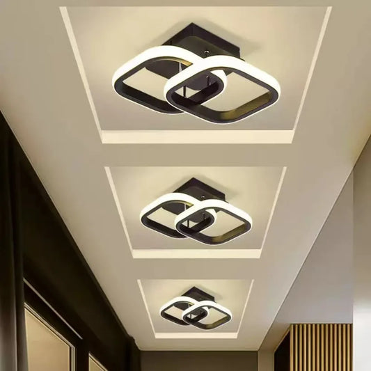 Unique Clover Shape LED Ceiling Light - 25W Multi-Color Modern Fixture